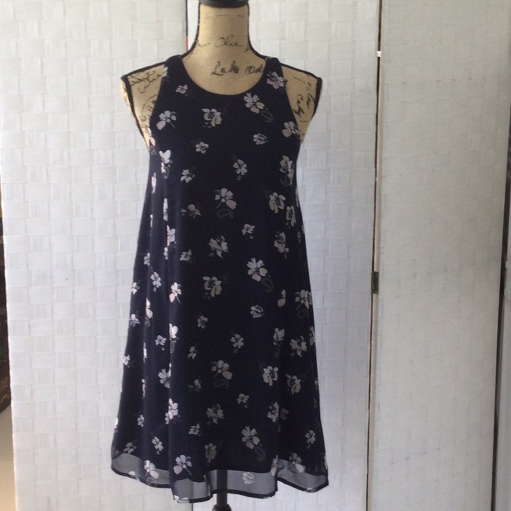 Abercrombie & Fitch Women’s Floral Dress Color Navy & Pink Size XS New #040